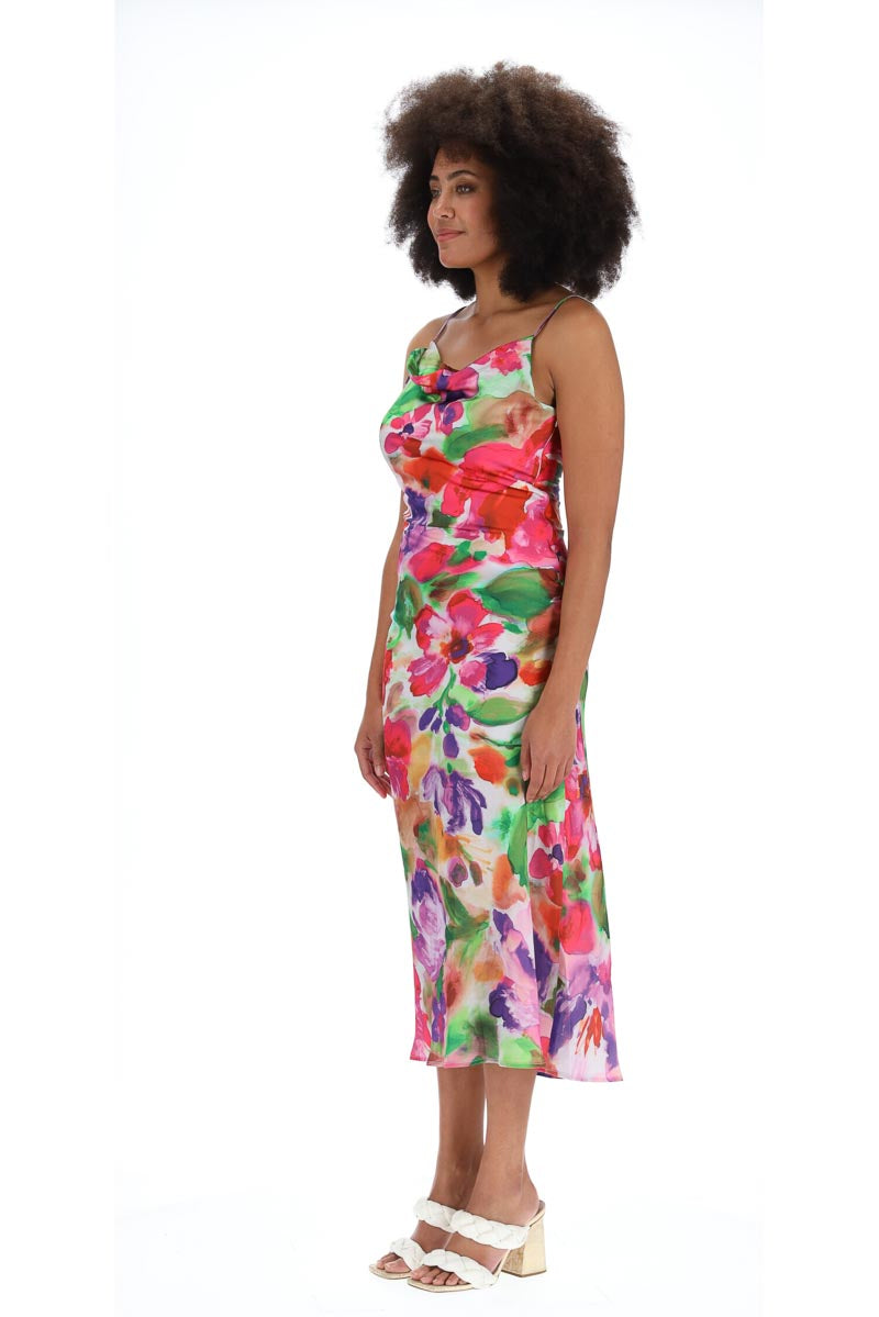 Saskia Floral Midi Dress