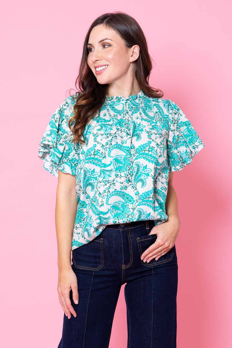 Savannah Blouse Paisley