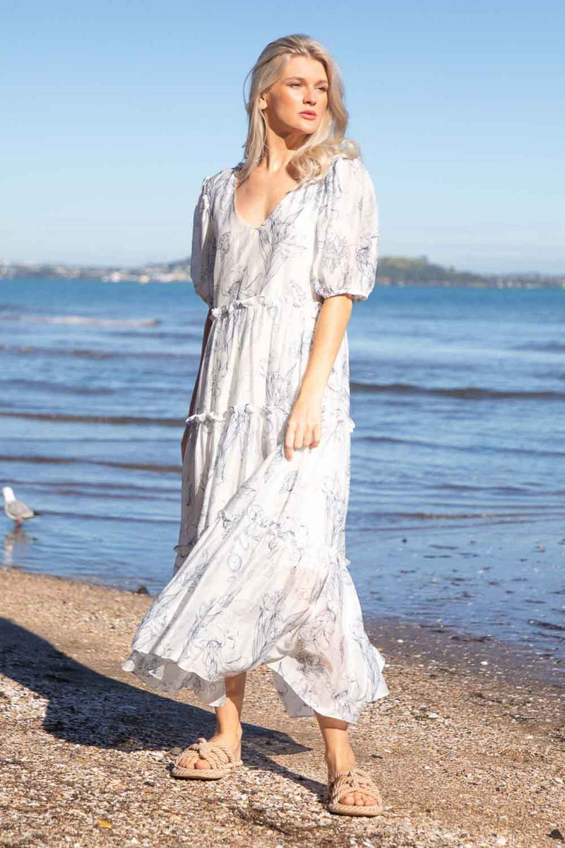 white embroidered top