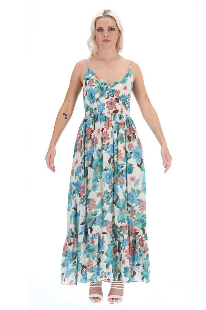 Buy Stellar Maxi Dress Teal Floral by Augustine online - Augustine