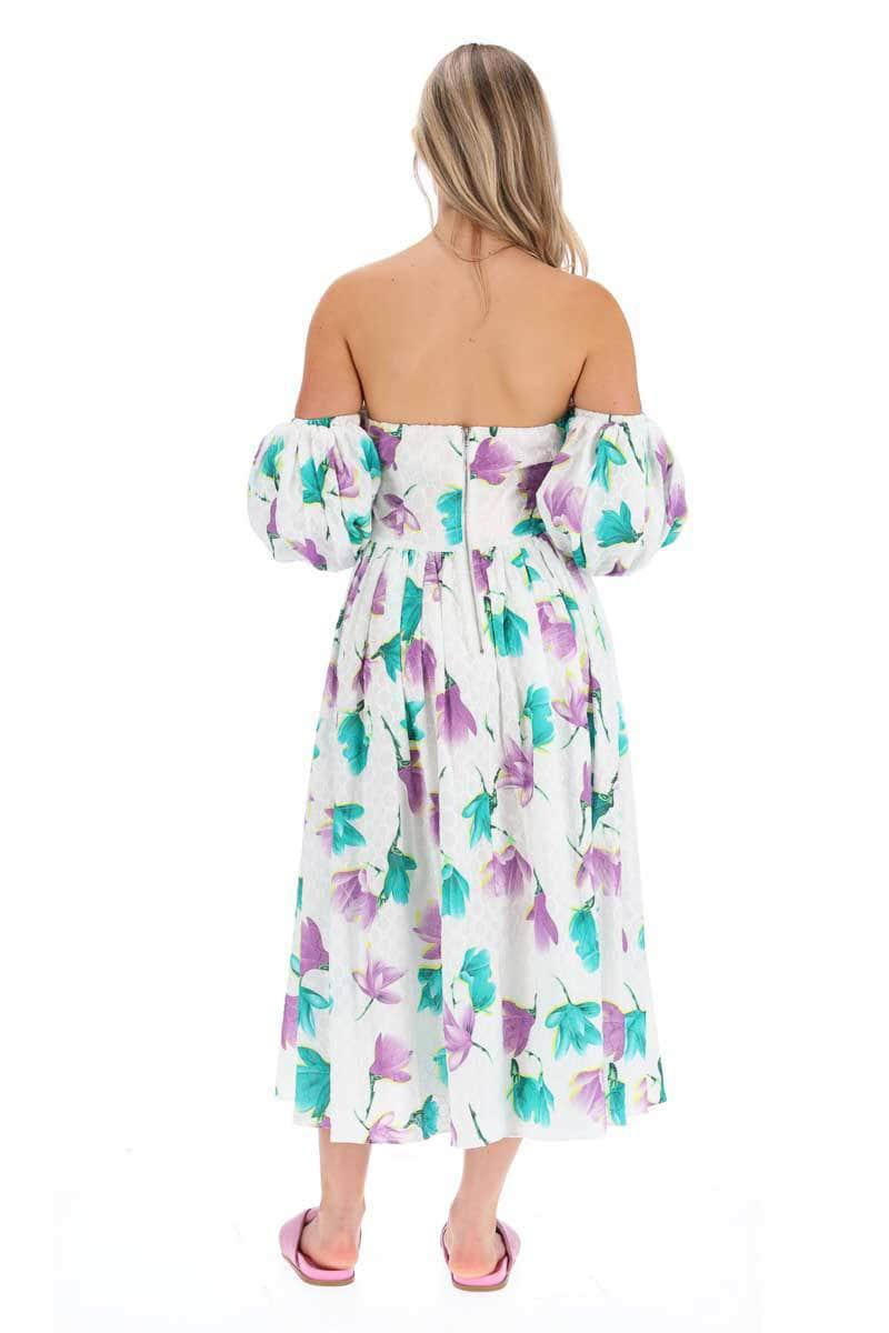 Stevie Dress Purple Print