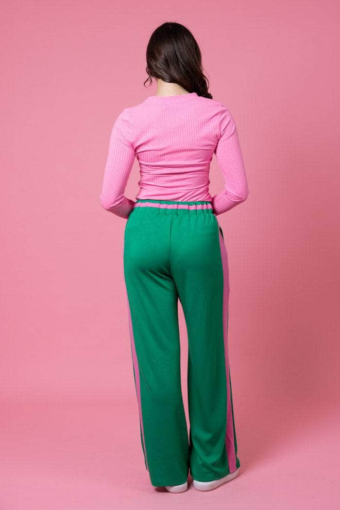 Sullivan Track Pant Green Pink