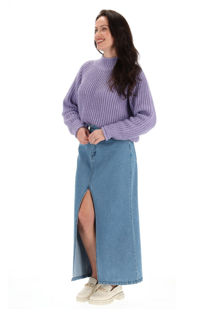 Sweetie Maxi Denim Skirt