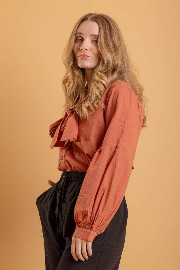 Tamara Shirt Rust Cotton