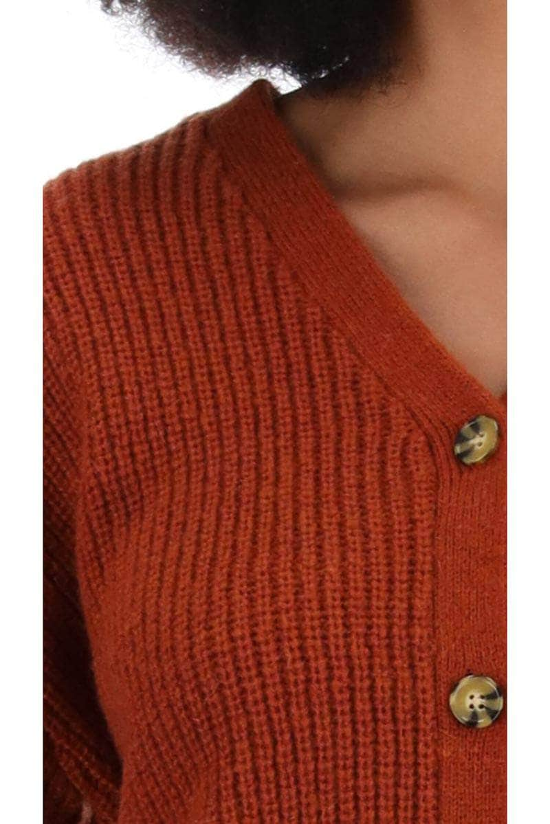 Tara Cardigan Rust