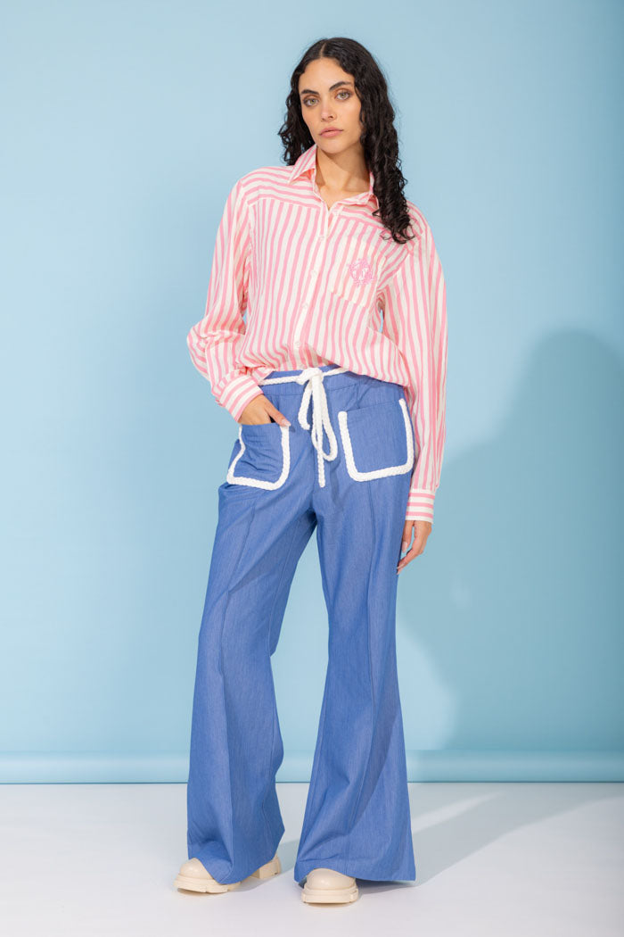 blue suit pants trousers