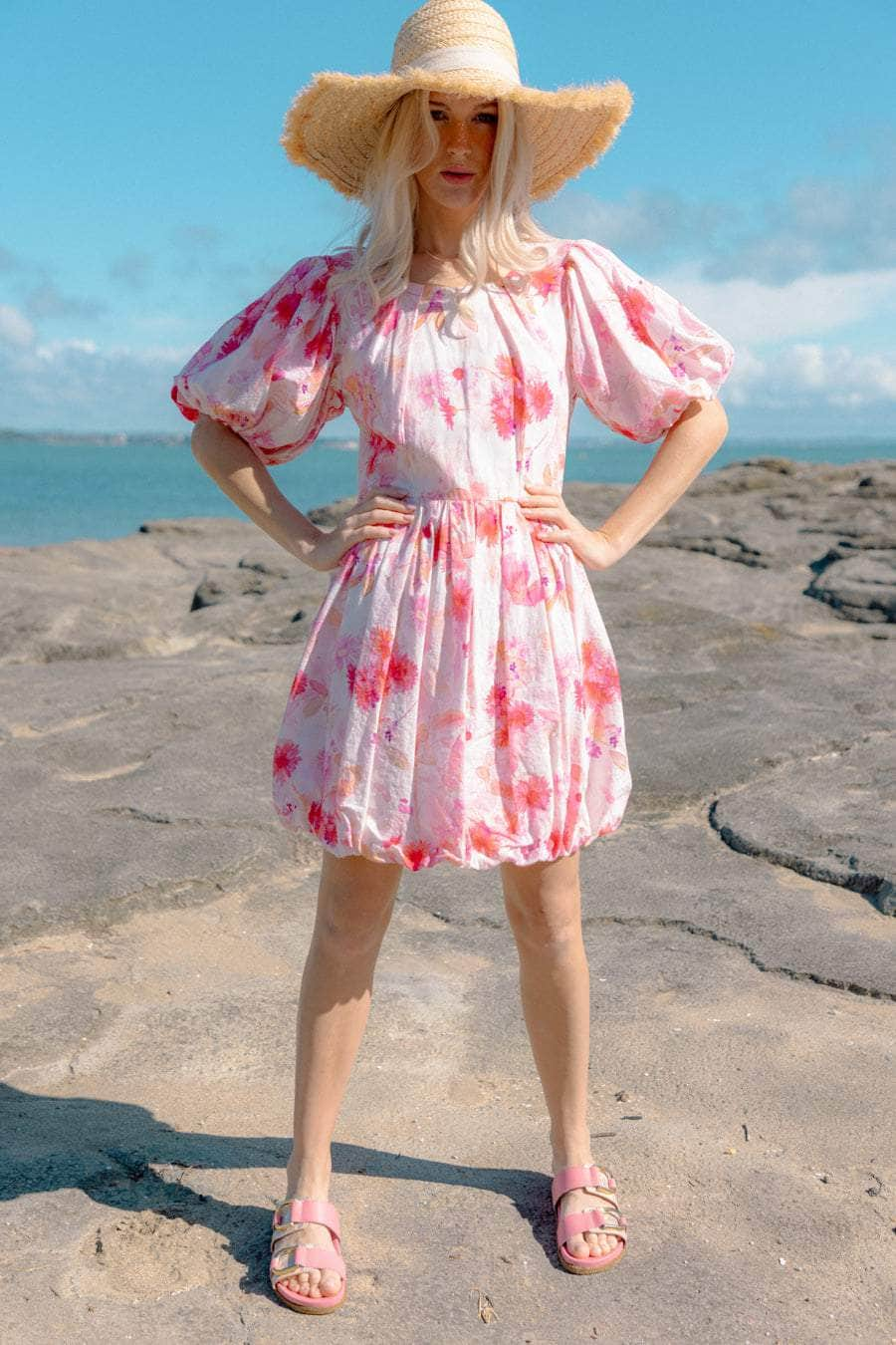 Yellow Floral Maxi Dress