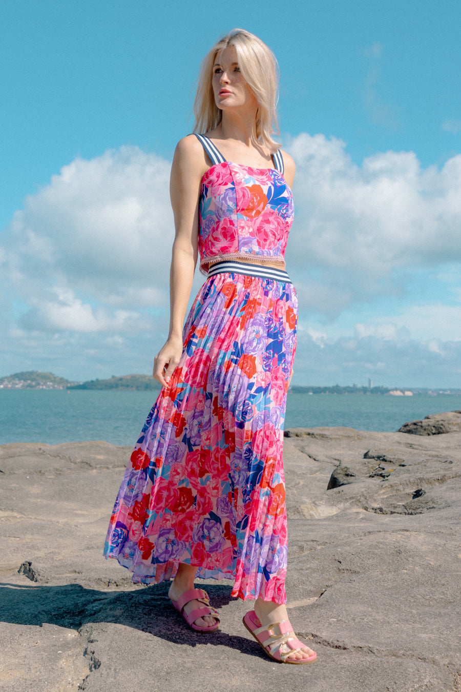 floral crop top