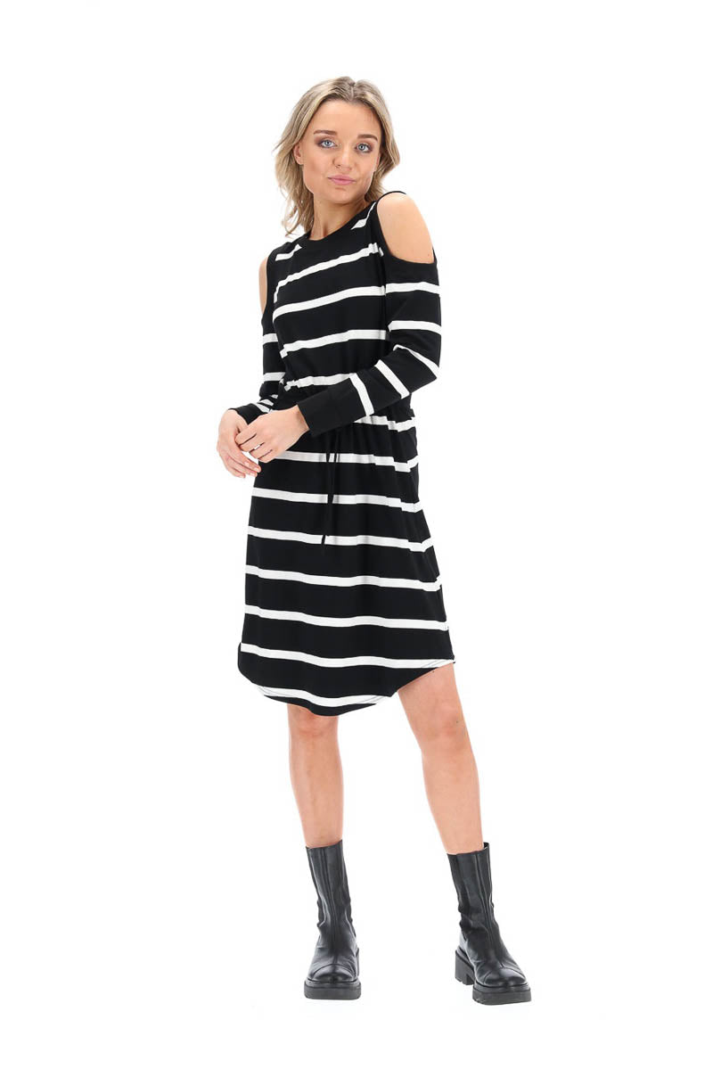 Ada Midi Dress Cotton Stripe