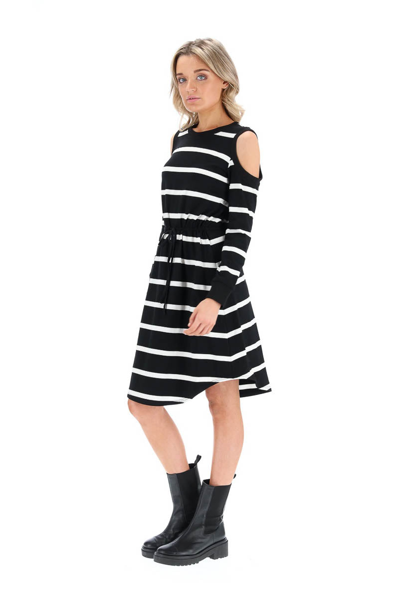 Ada Midi Dress Cotton Stripe