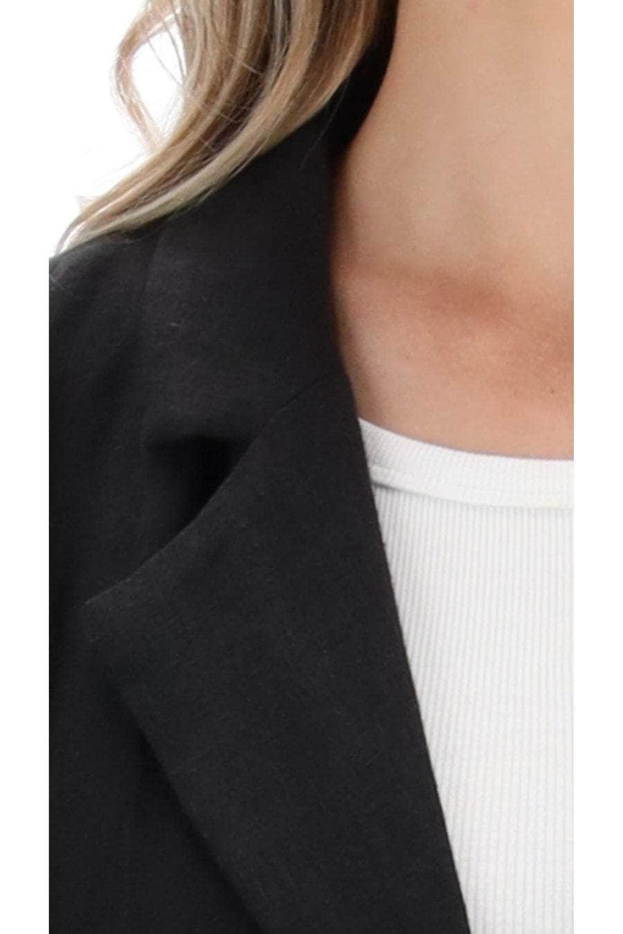 Asta Blazer Black Linen