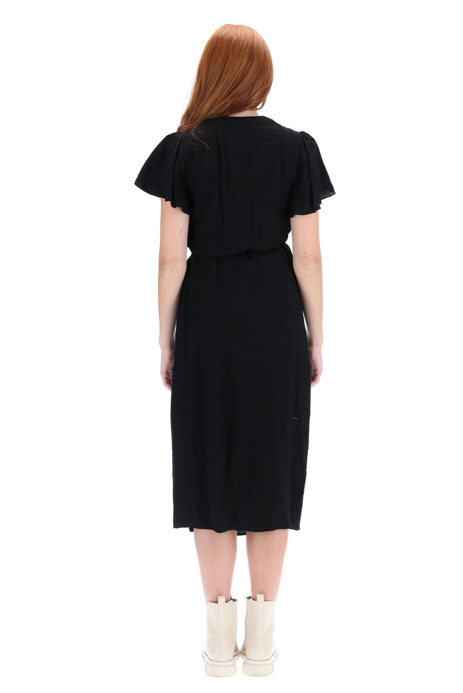 Wrap Dress Black midi