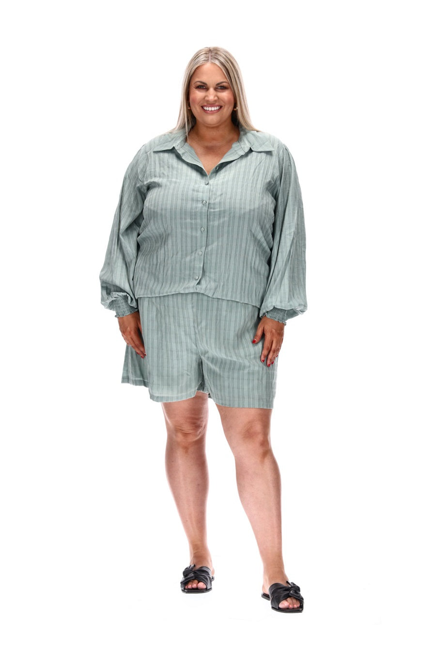 plus size green shirt