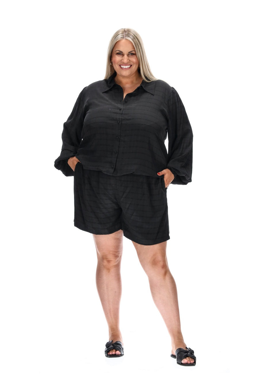 plus size black shirt