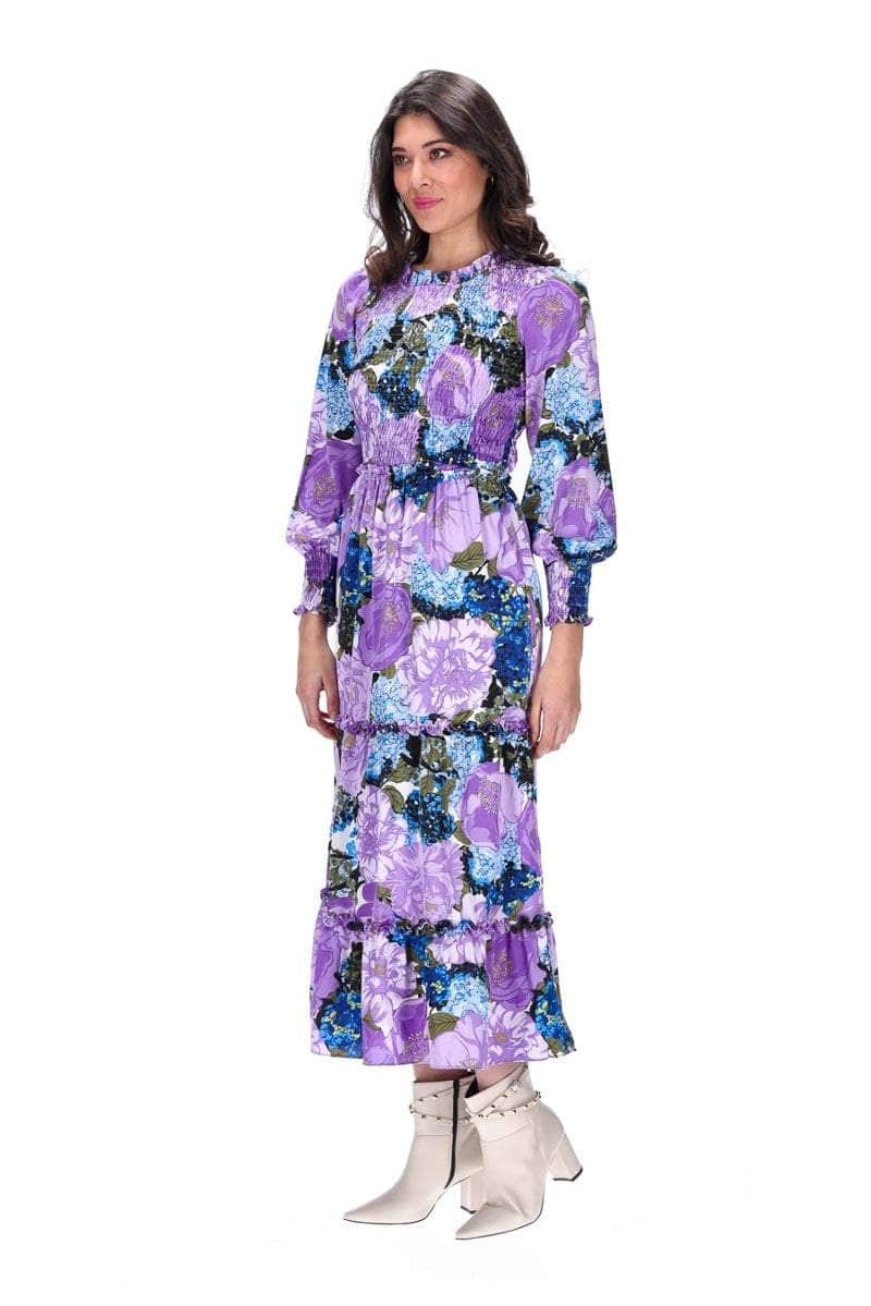 Isabel Dress Purple Floral