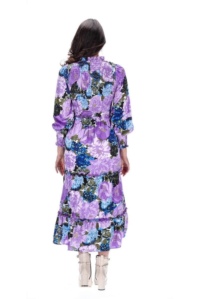 Isabel Dress Purple Floral