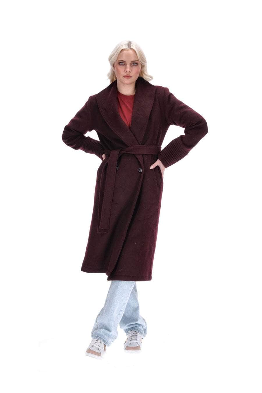 Buy Jess Coat Burgundy by Amaya online Augustine