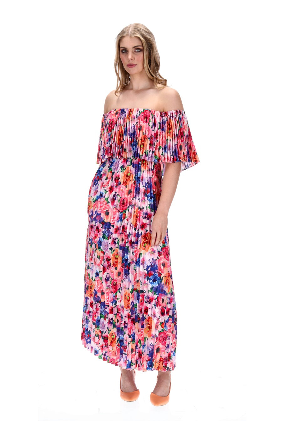 Strapless maxi dress