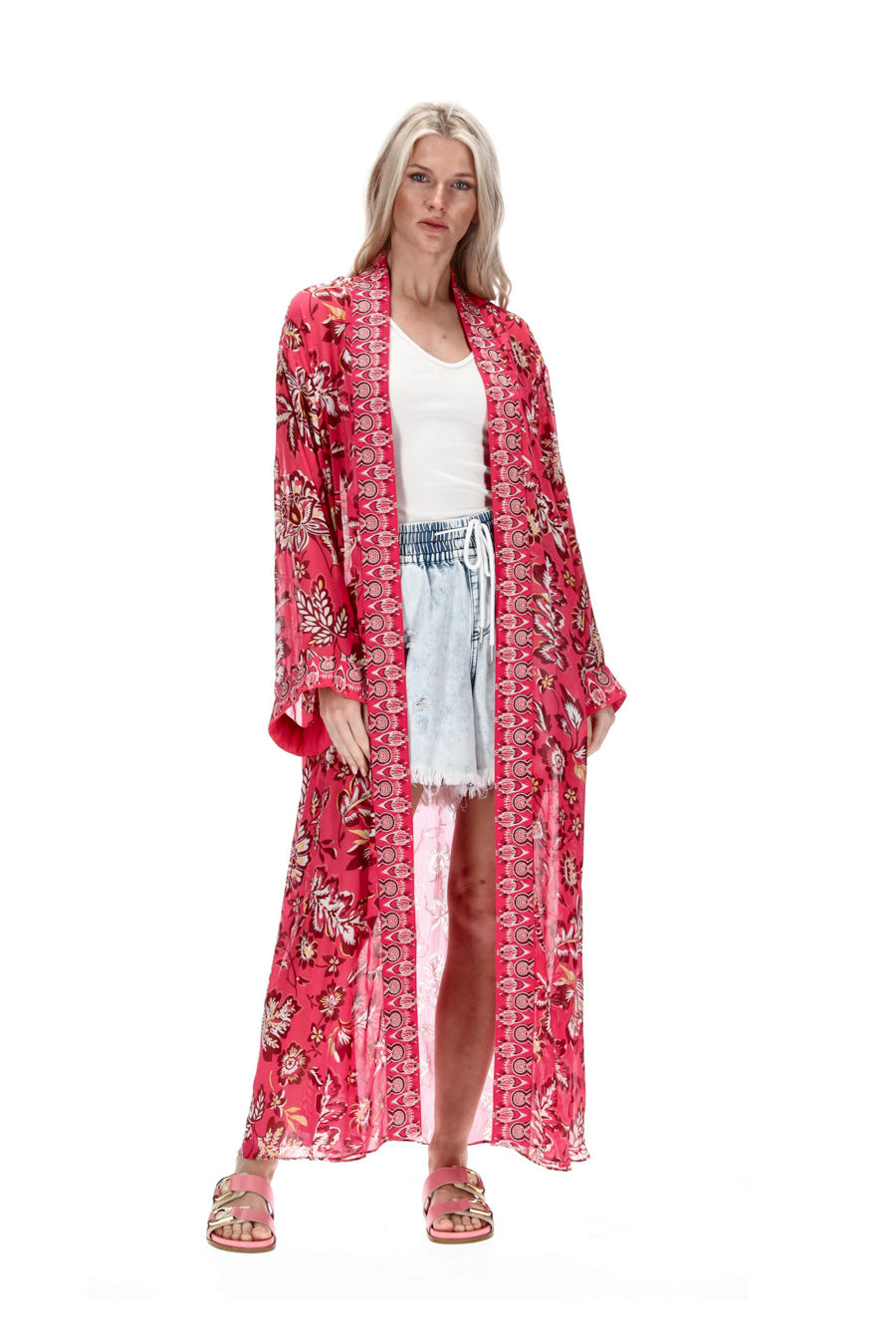 Linen Kimono Jacket Martine Optional Embroidery -  Hong Kong