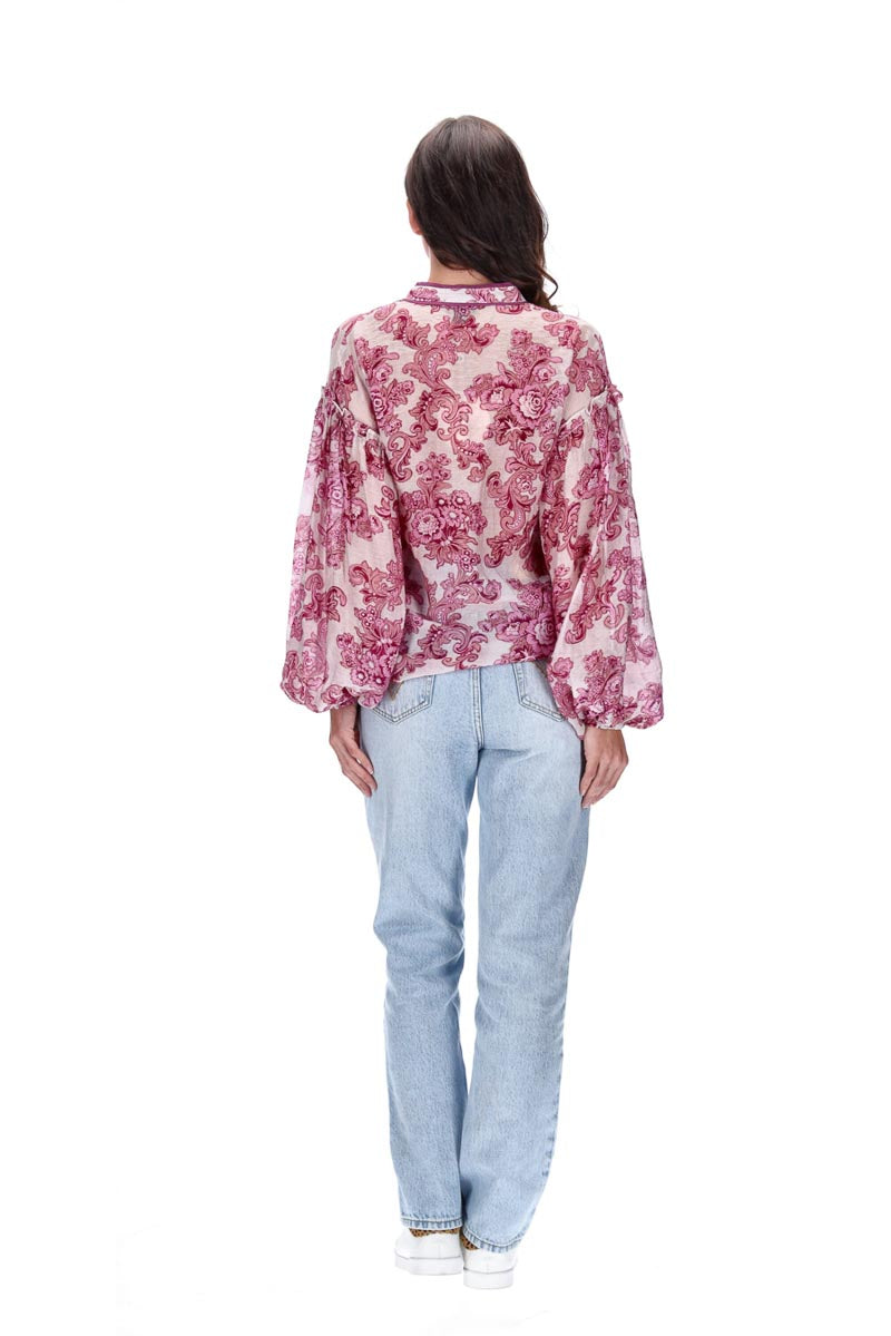 Maya Shirt Pink Print