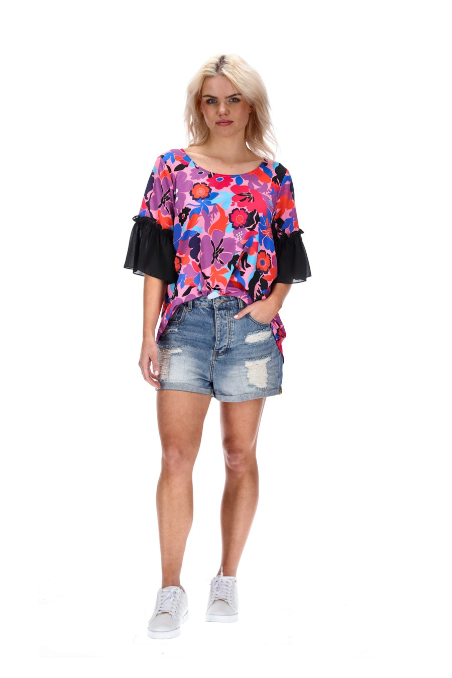 Top flower print