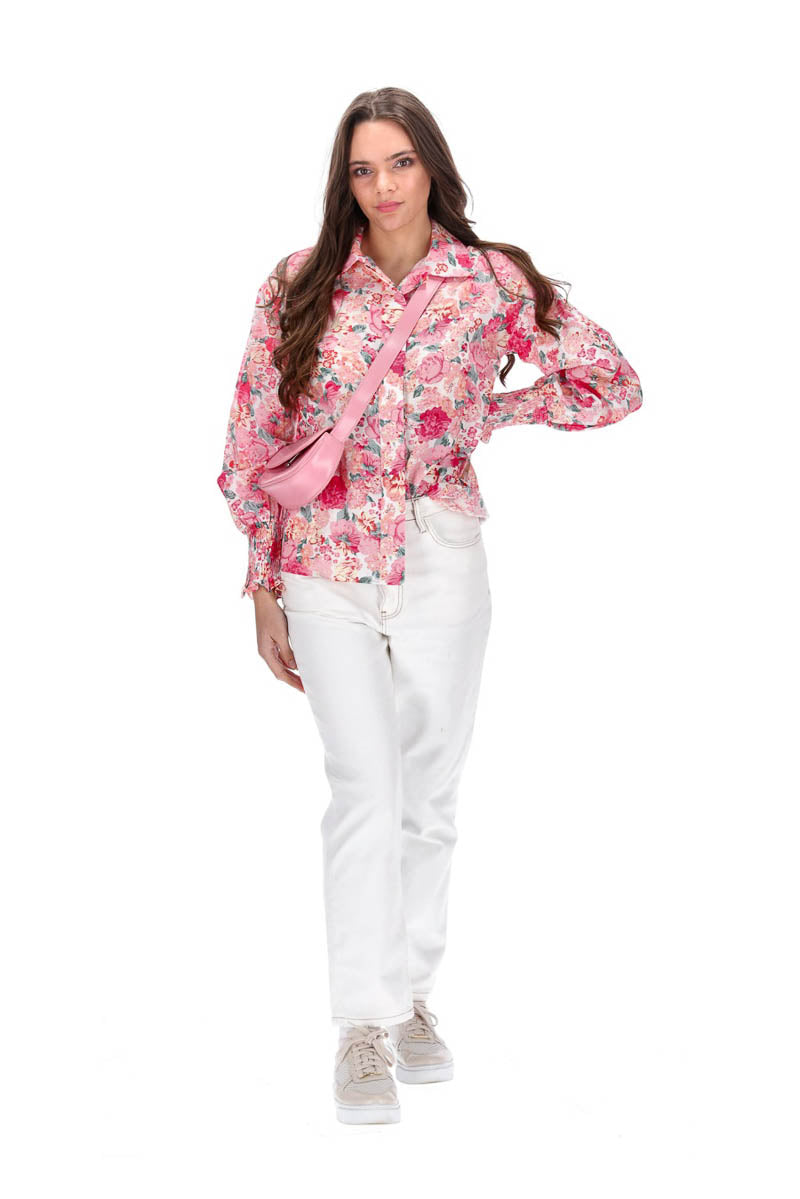 Rosa Cotton Shirt Pink