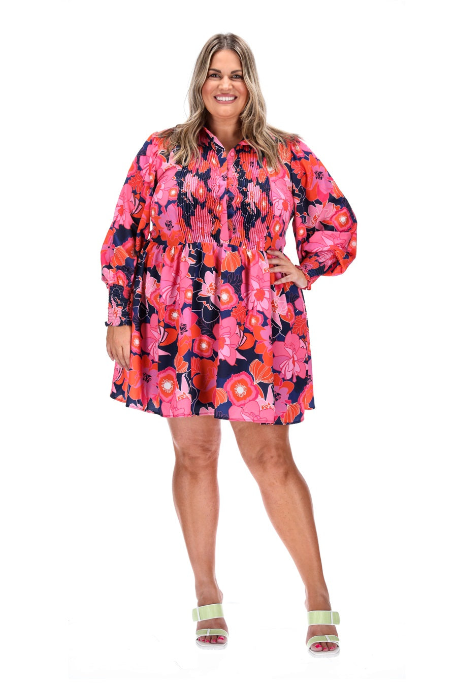 Rowan Long Sleeve Dress Floral