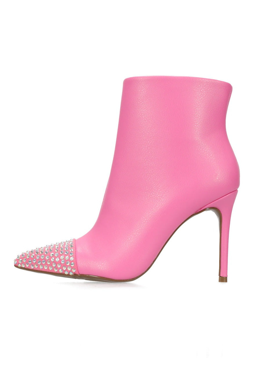 pink bootie heels