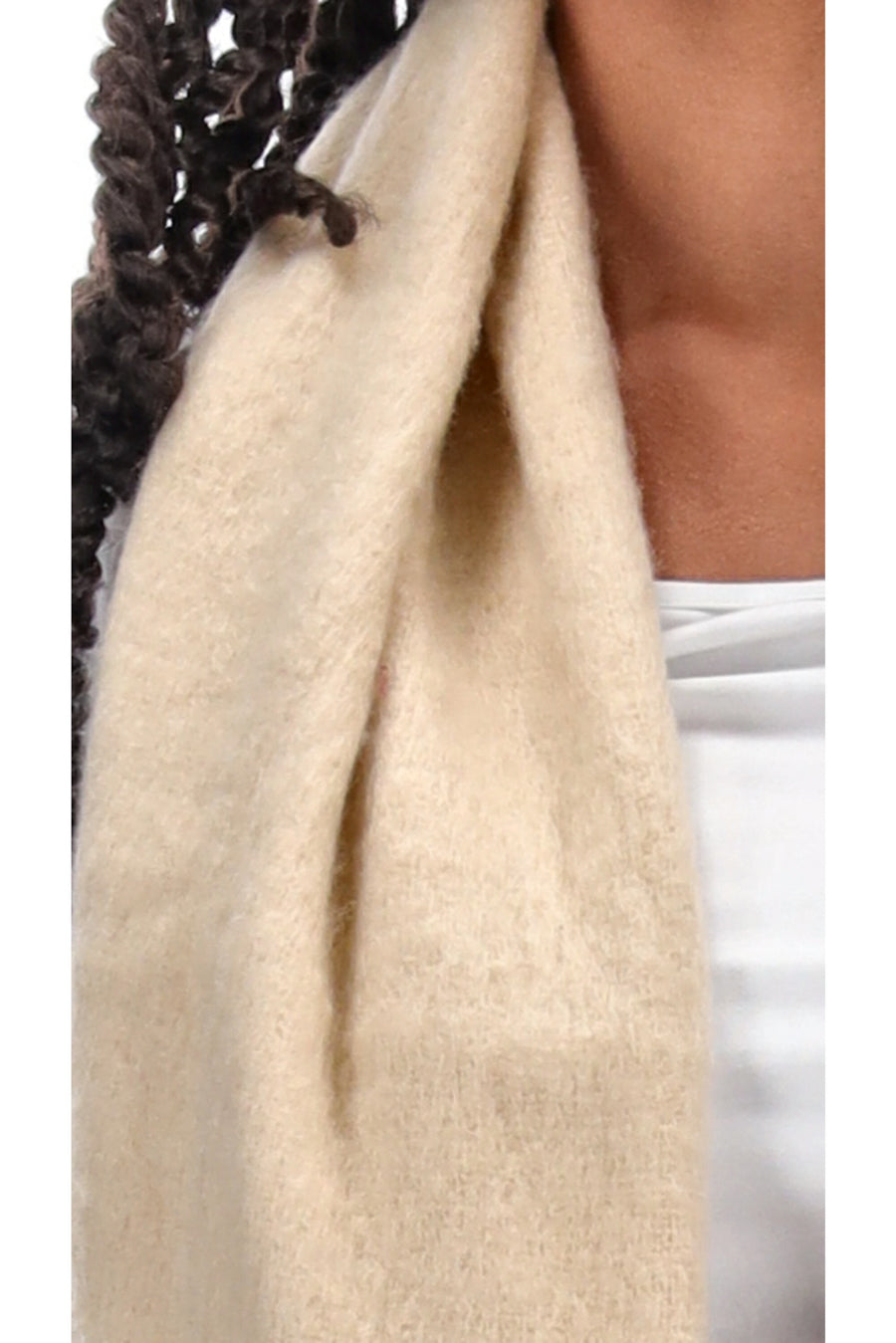 Tassel Scarf Beige