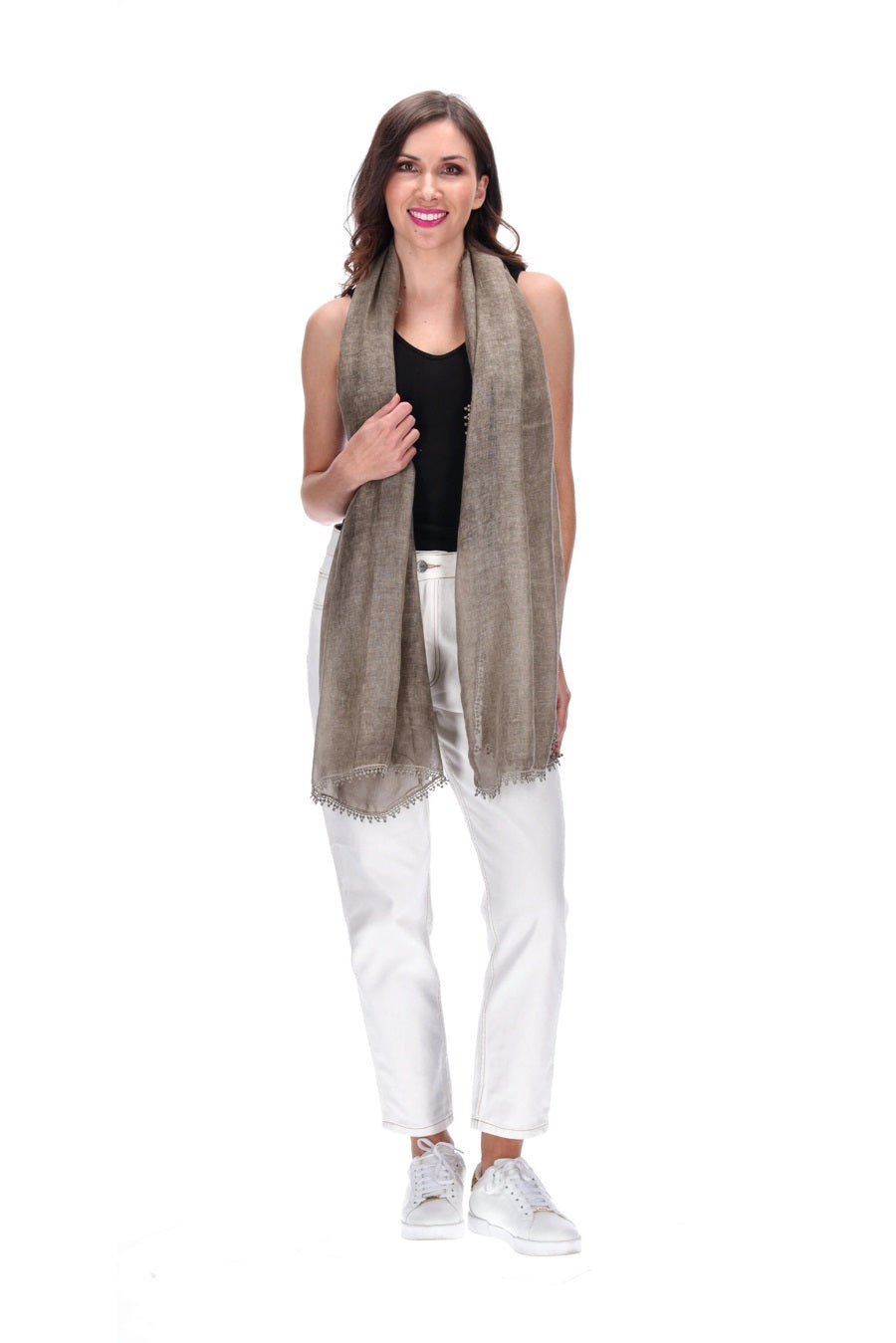 Lightweight Scarf Light Taupe