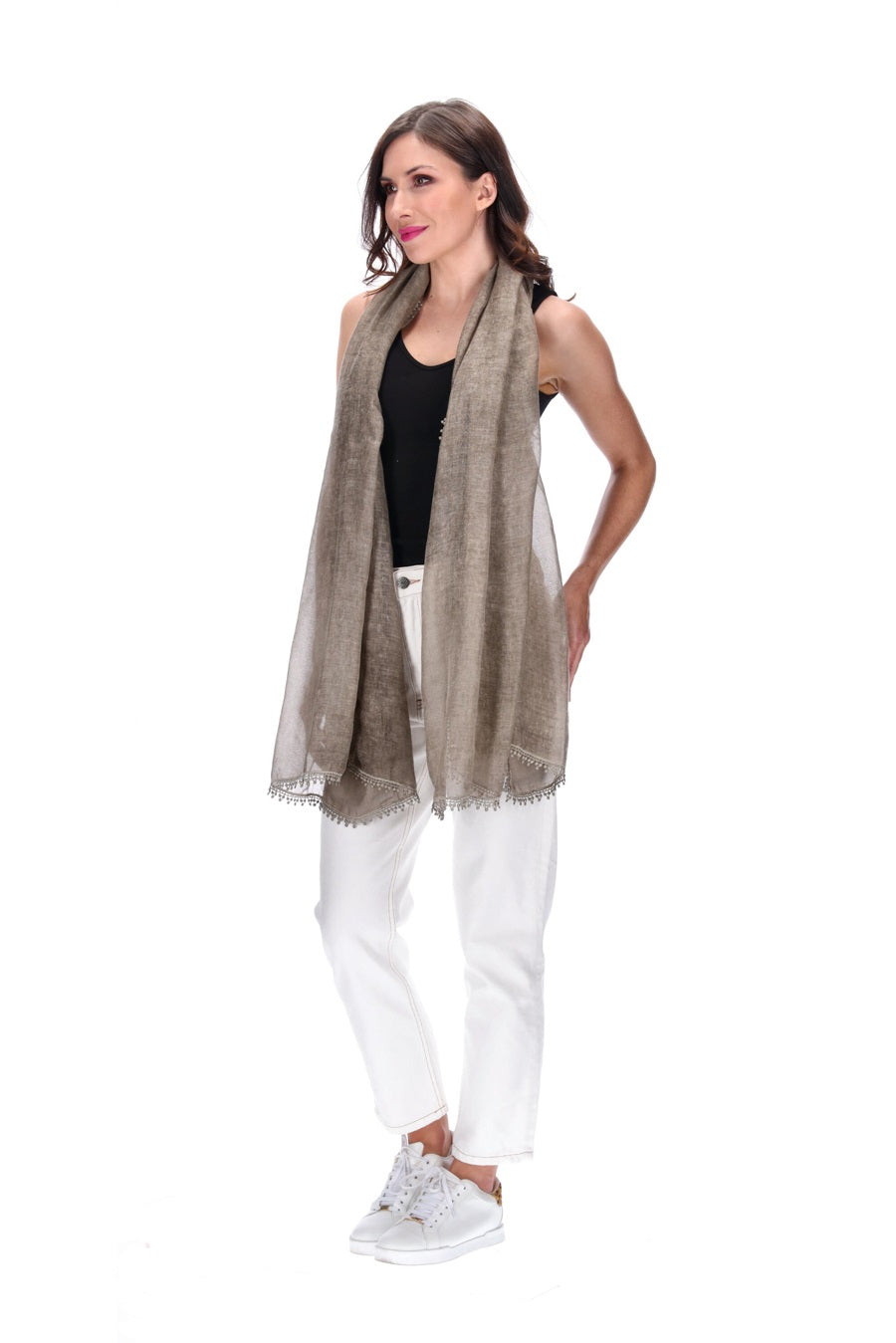 Lightweight Scarf Light Taupe