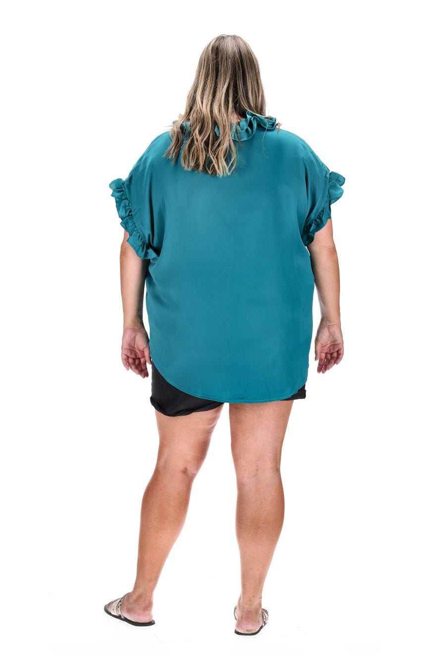 Scarlett V Neck Top Teal