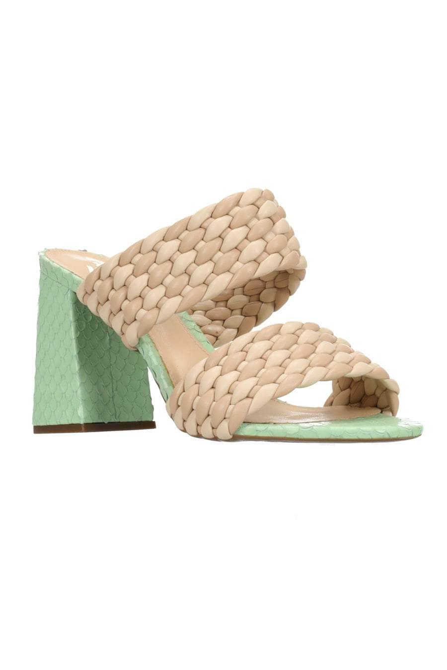 Sienna Heel Beige/Green