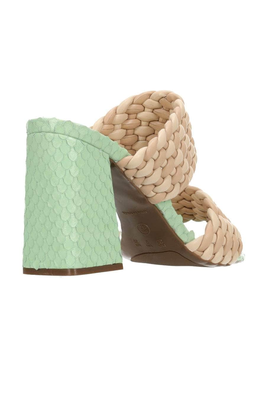 Sienna Heel Beige/Green