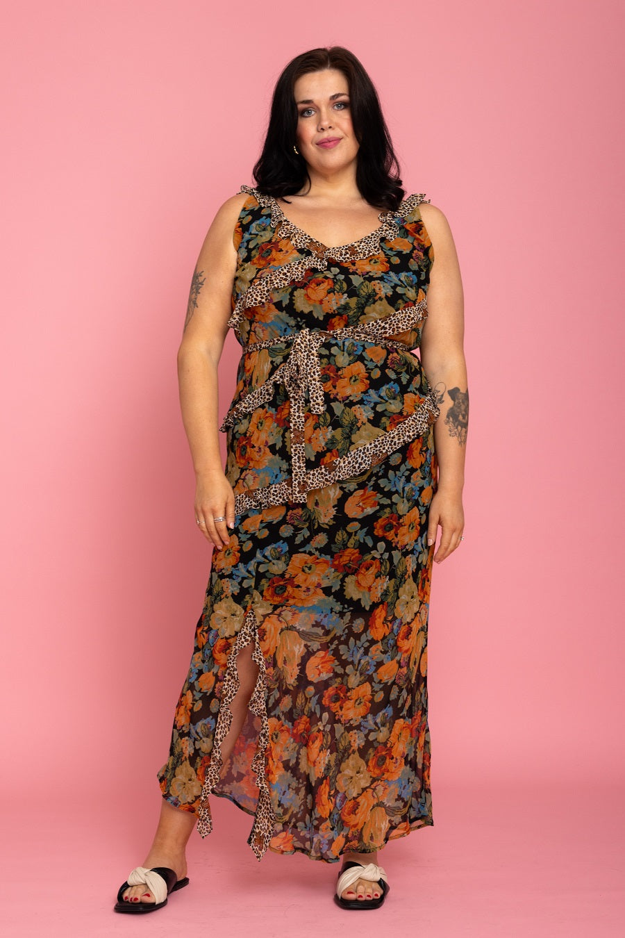 plus size bias cut dress