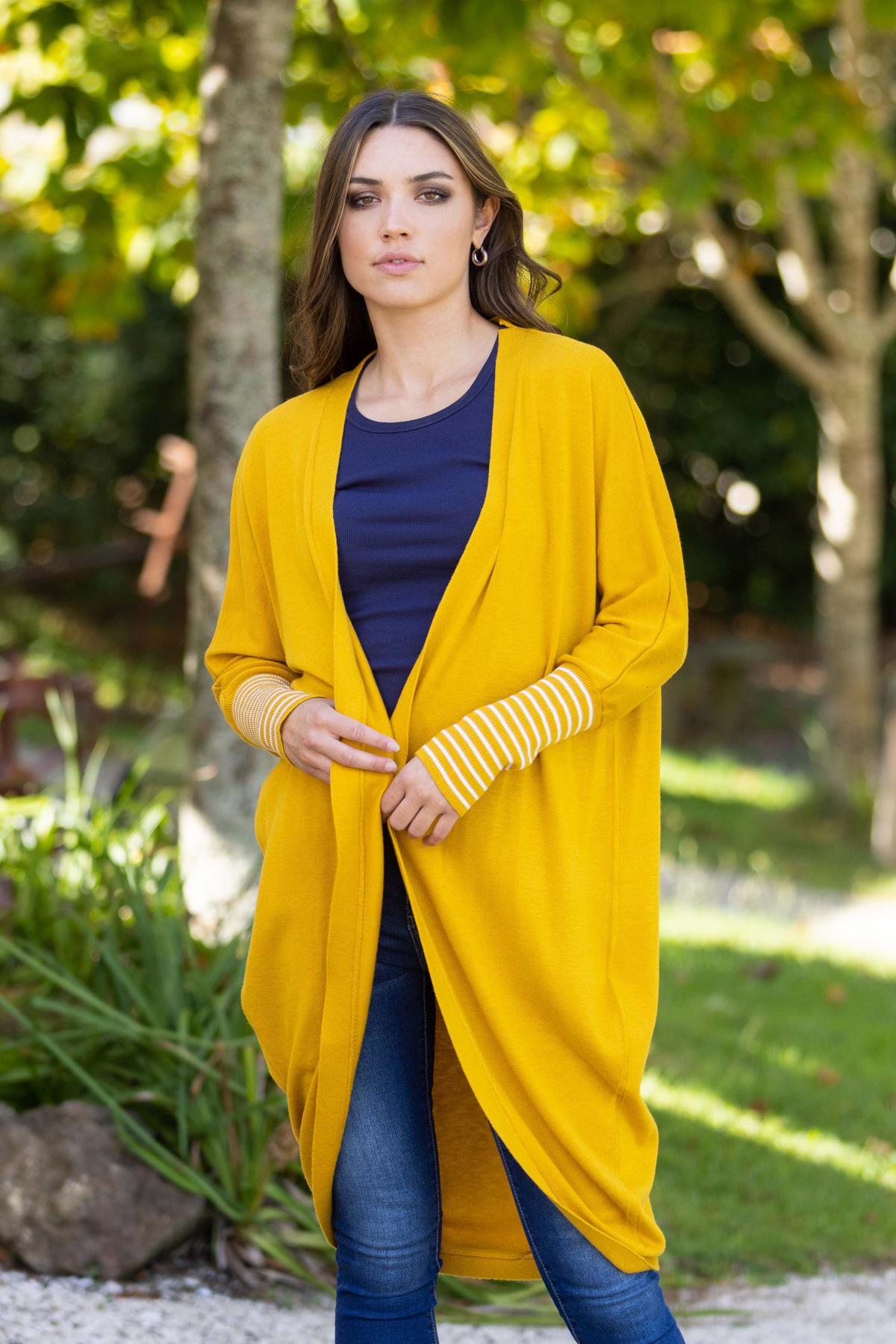 Mustard Merino Blend Cardi