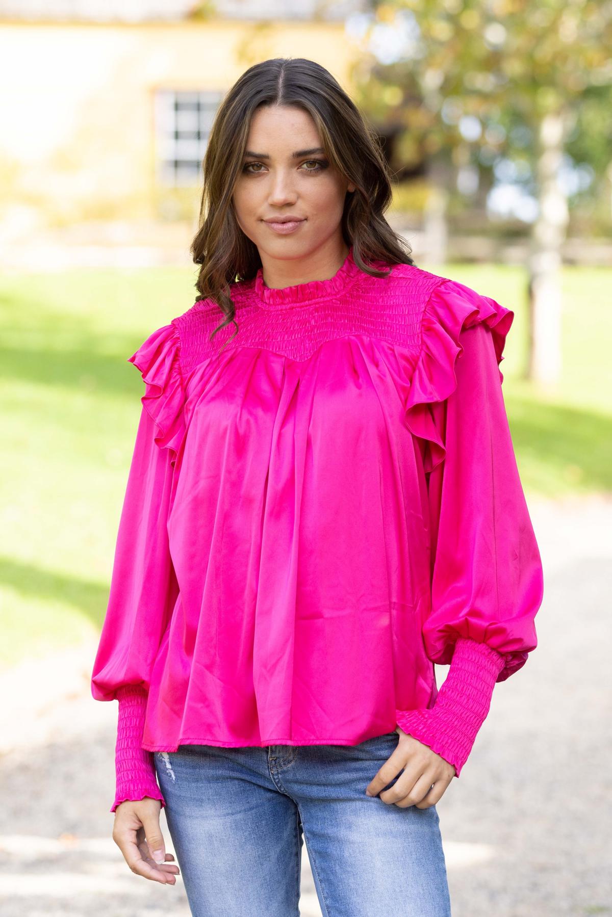 White Silky Blouse