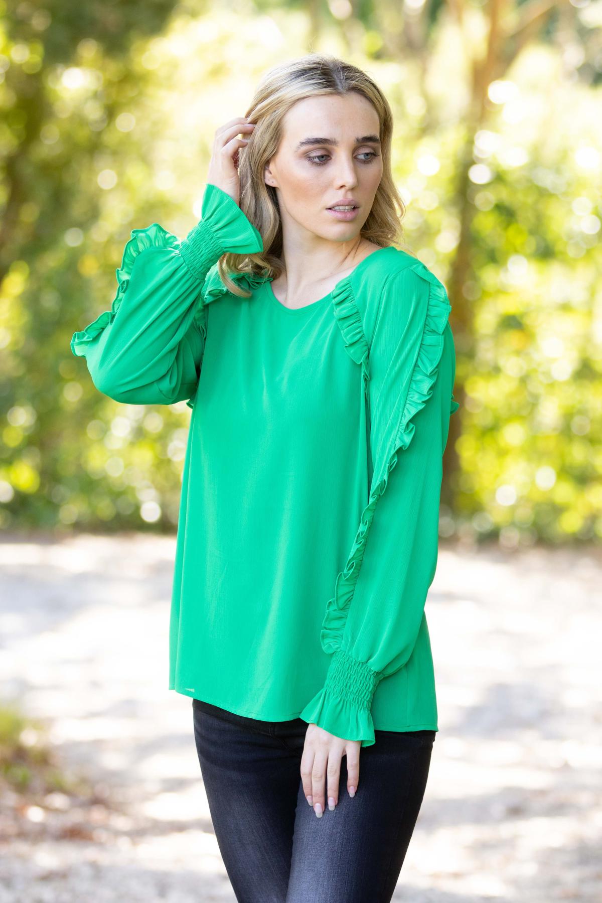 Long Sleeve Top Green