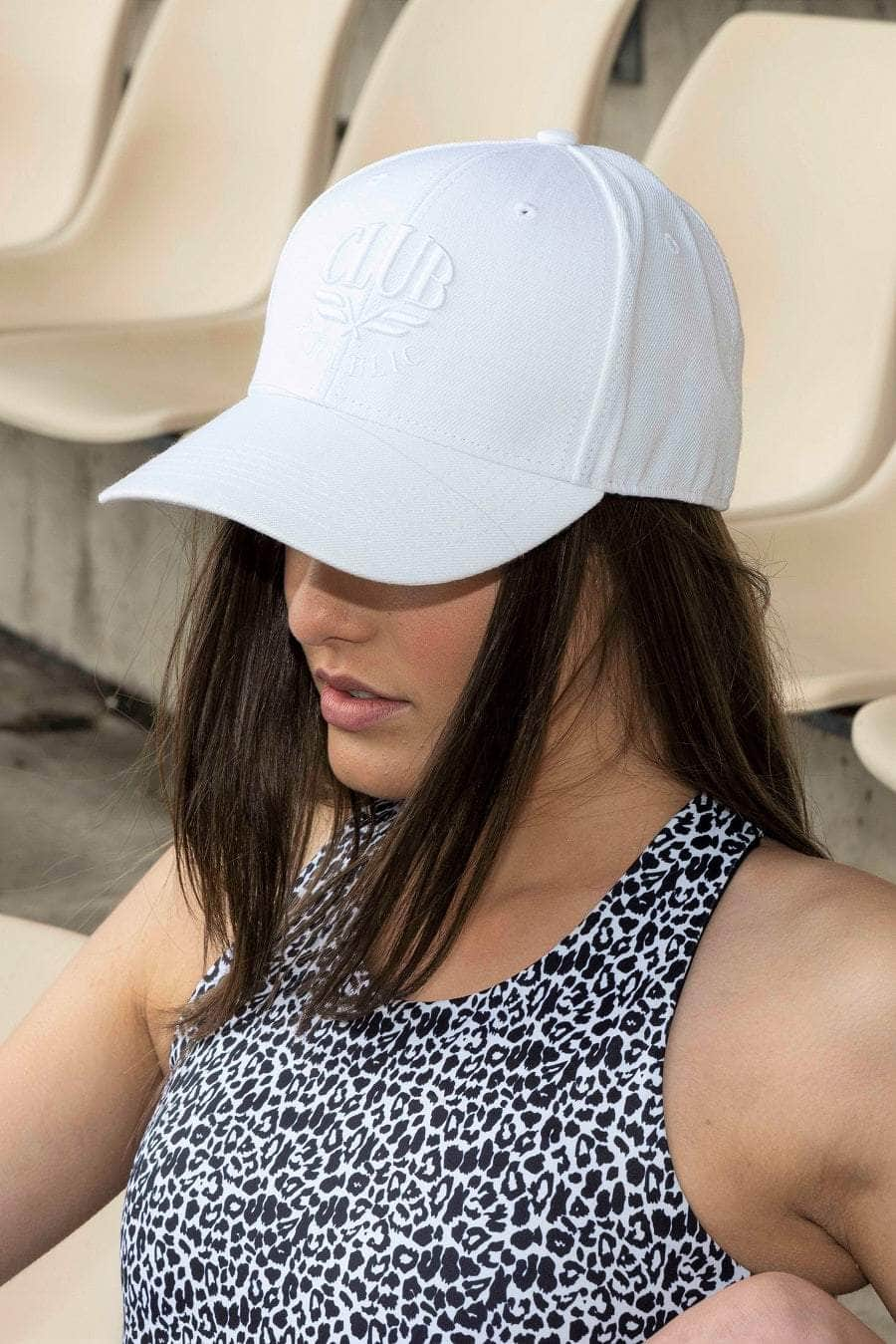 white sports cap