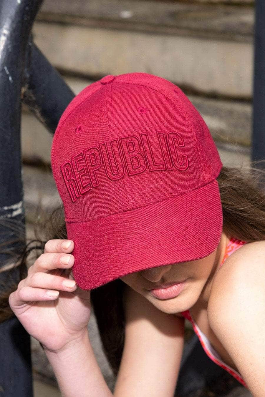 White sports cap with white logo