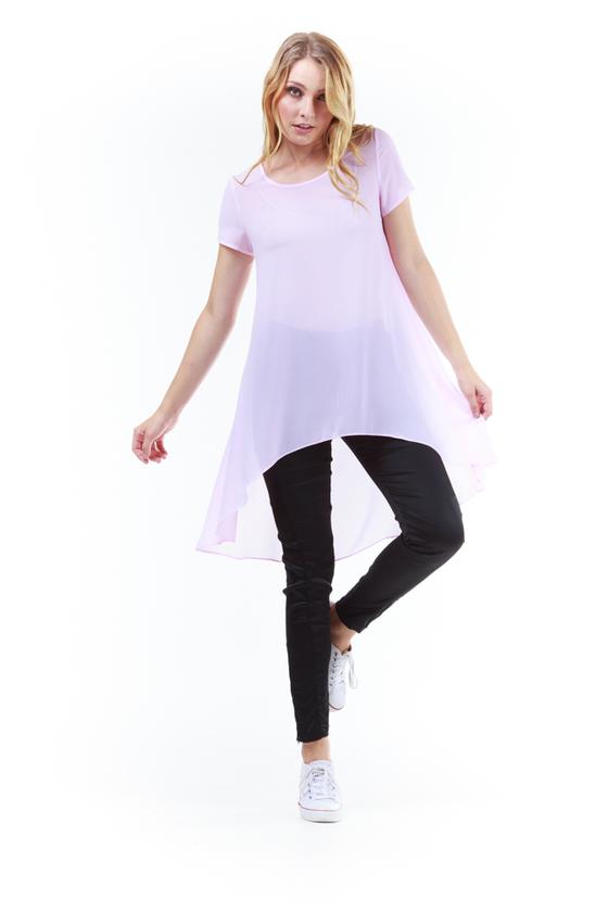 Baby Pink Tunic Top