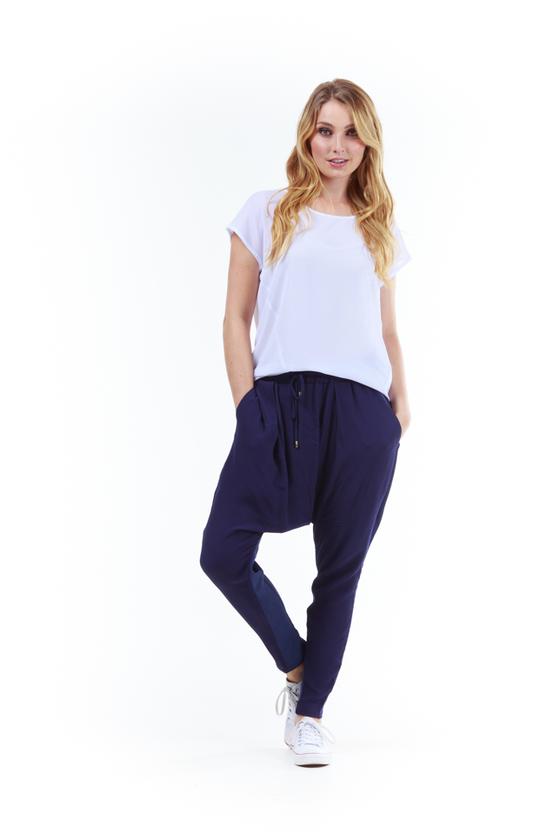 Drop Crotch Pant Navy