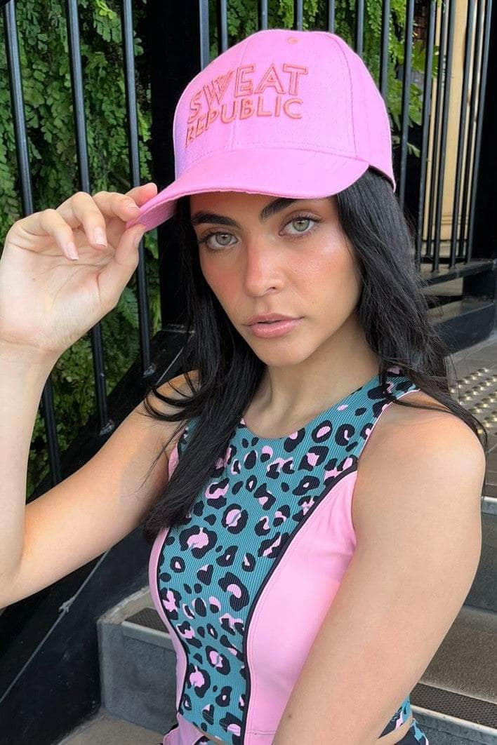 Pink on pink sports cap