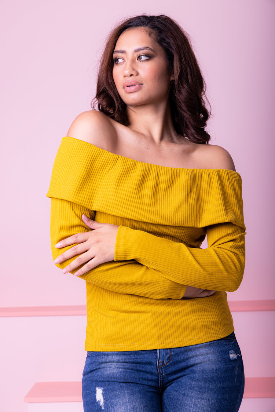 Nadine Top Mustard