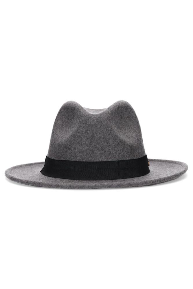 dark grey womens fedora hat