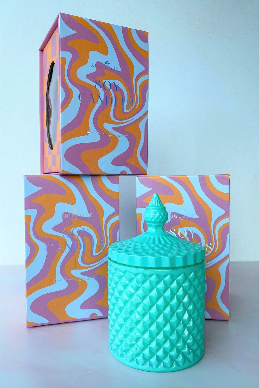 Small Aqua Tropical Sorbet Candle