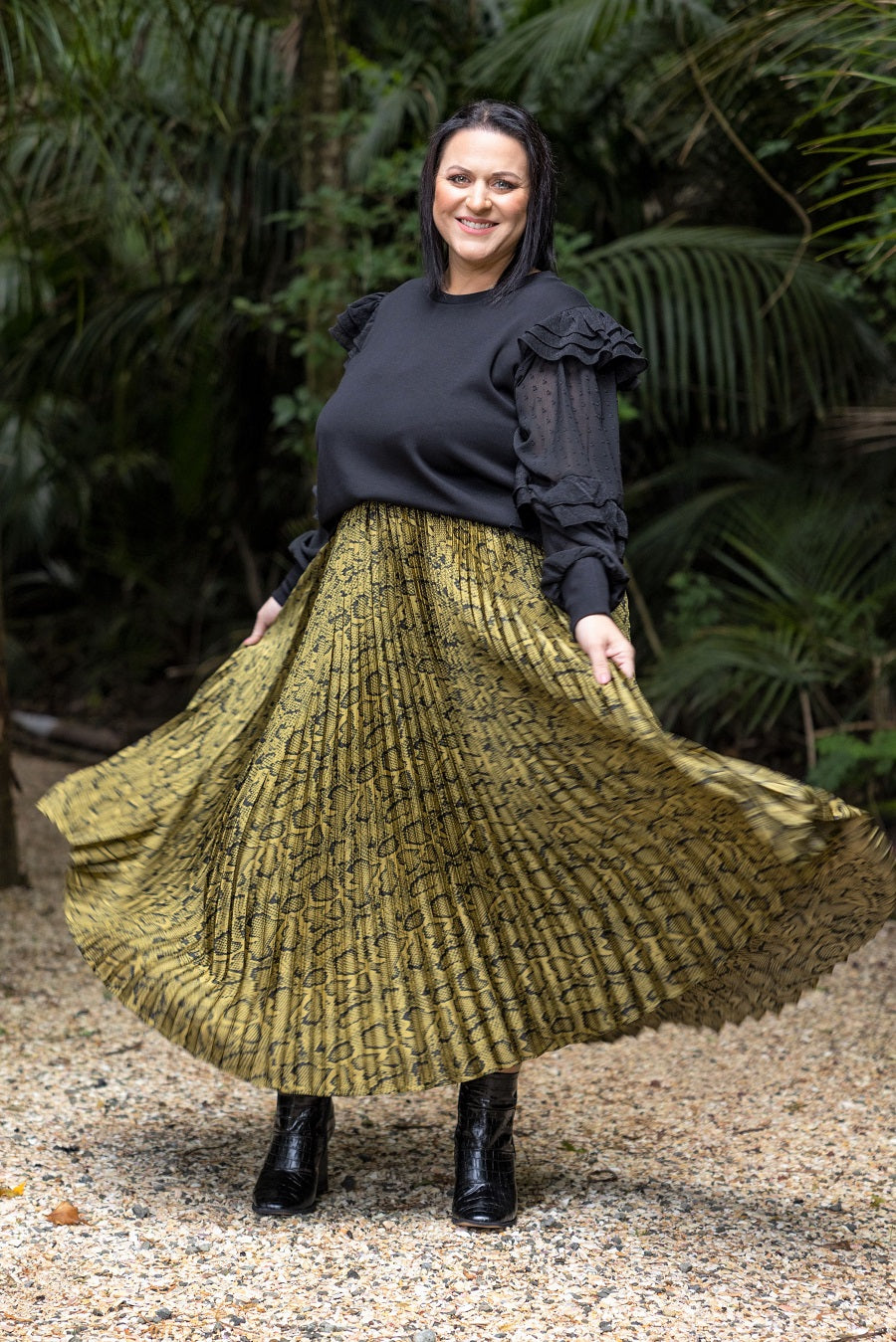  Leopard Print Skirt