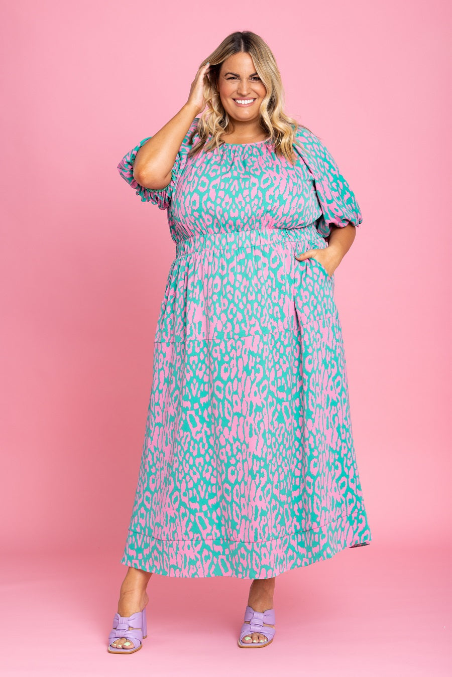 plus size leopard dress