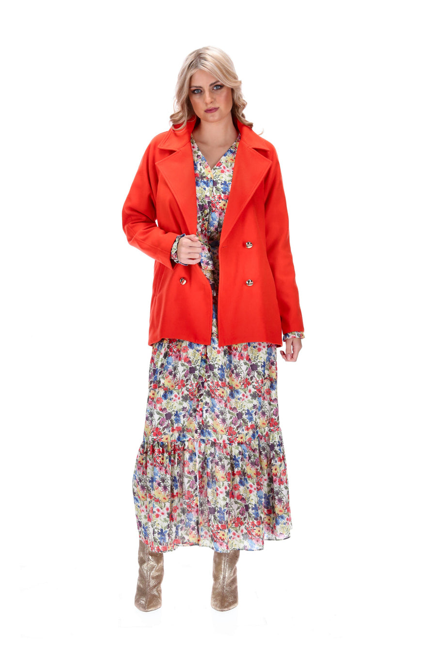 coral coat jacket