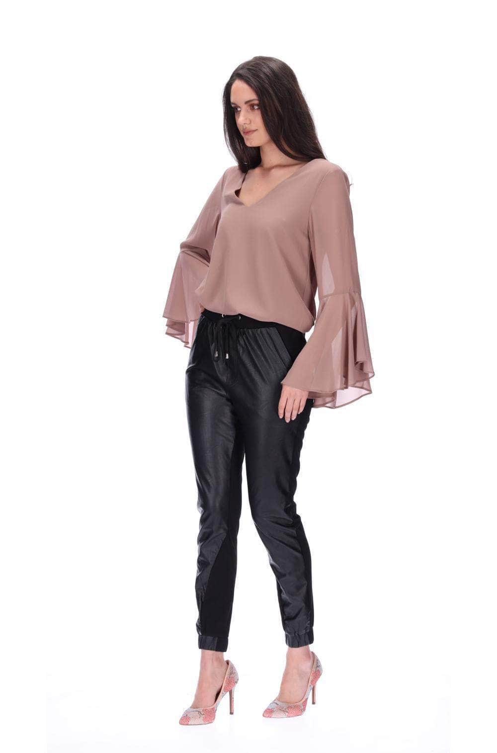 Buy Ana Wet Look Pant by Pretty Basic online Augustine